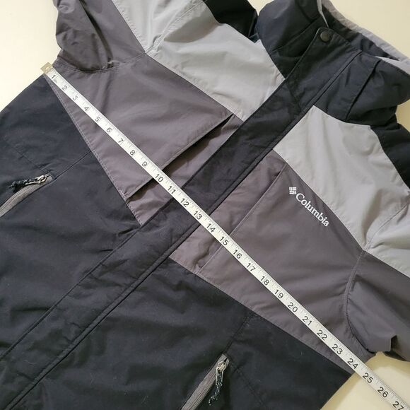 Columbia Men's Gray Black Waterproof Lined Jacket - Picture 3 of 16